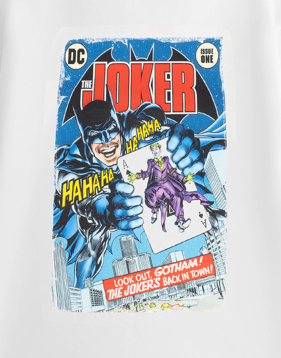 DC Comics The Jokers Back In Town Unisex White Short Sleeved T-Shirt