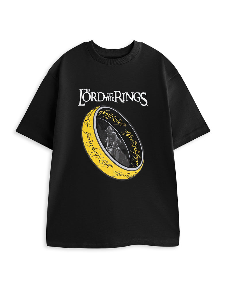 Lord Of The Rings The Rings Unisex Black Short Sleeved T-Shirt