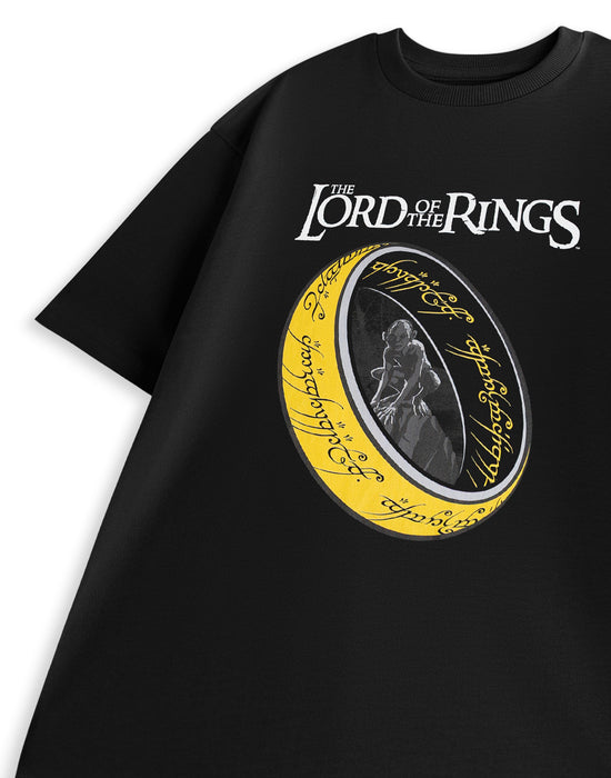 Lord Of The Rings The Rings Unisex Black Short Sleeved T-Shirt