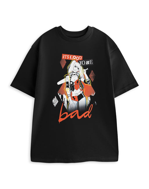 DC Comics Its Good To Be Bad Unisex Black Short Sleeved T-Shirt