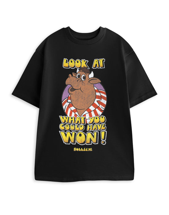Bullseye Look At What You Could Have Won! Unisex Black Short Sleeved T-Shirt