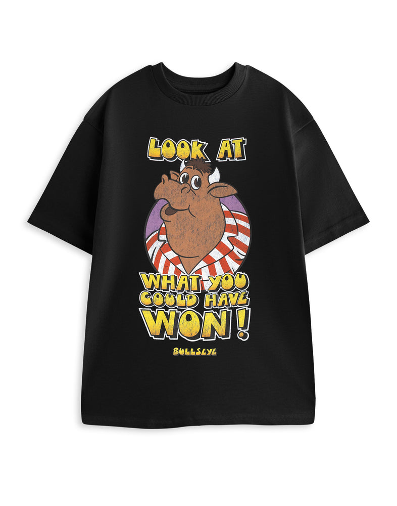 Bullseye Look At What You Could Have Won! Unisex Black Short Sleeved T-Shirt