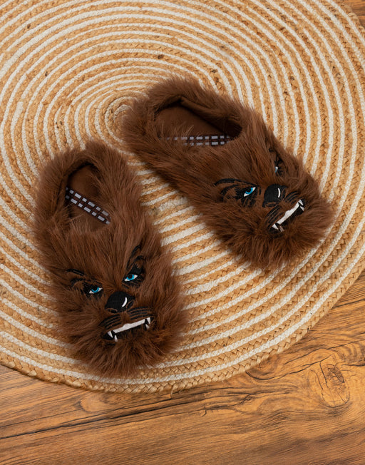 Star Wars Chewbacca Mens Brown Mule Slippers
