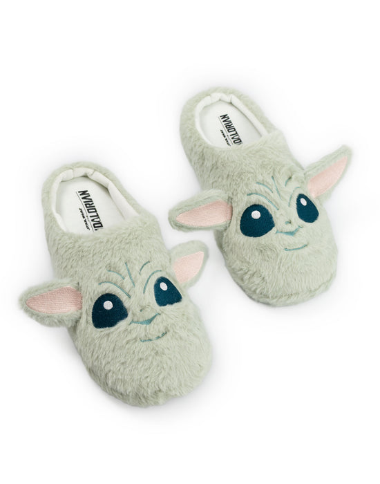 Star Wars Grogu Unisex Green Mule Slippers
