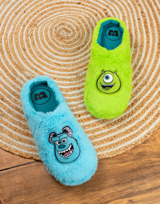 Disney Monsters Inc Sully & Mike Unisex Multicoloured Mule Slippers
