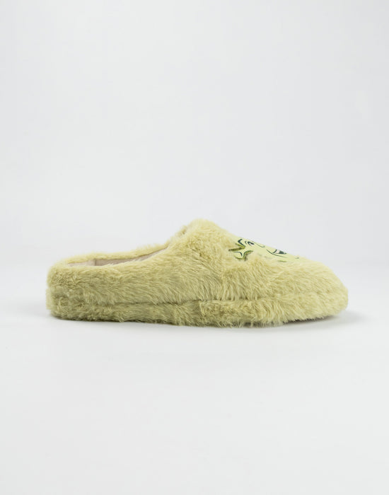 Shrek Character Face Unisex Green Mule Slippers
