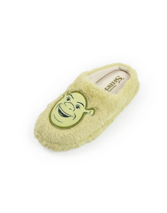 Shrek Character Face Unisex Green Mule Slippers