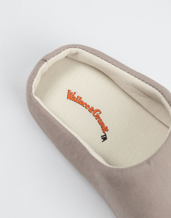 Wallace And Gromit Multi Character Unisex Brown Mule Slippers