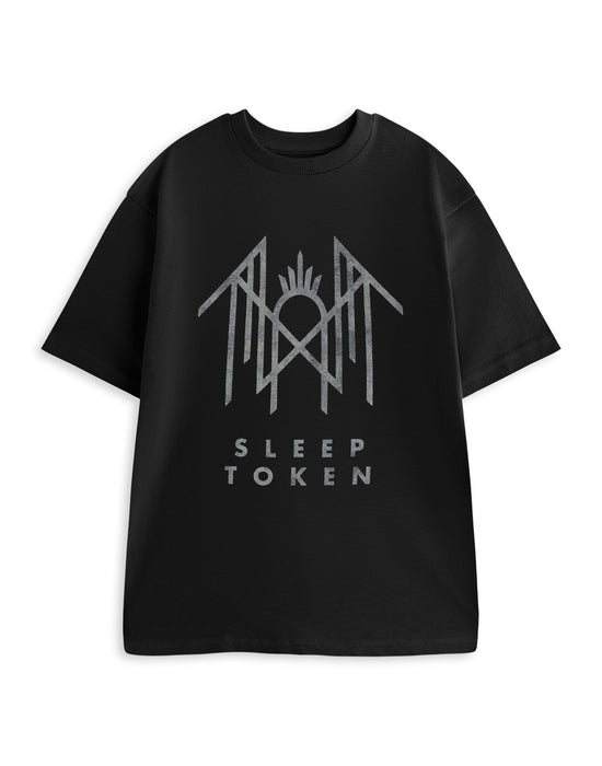 Sleep Token Crystalina Logo Unisex Black Short Sleeved T-Shirt