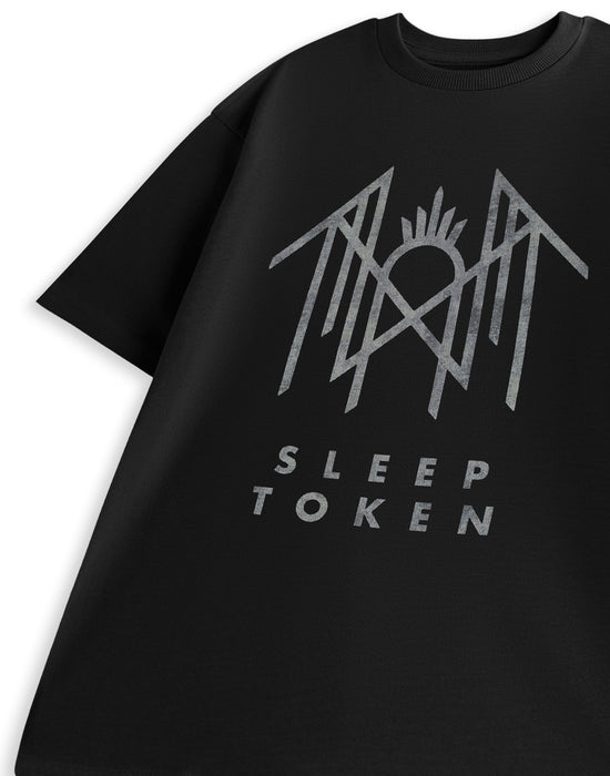 Sleep Token Crystalina Logo Unisex Black Short Sleeved T-Shirt