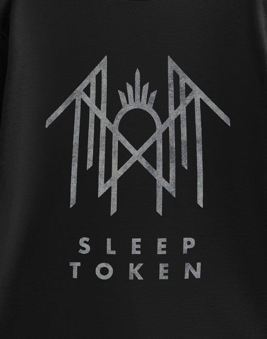 Sleep Token Crystalina Logo Unisex Black Short Sleeved T-Shirt