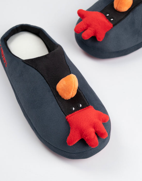 Wallace And Gromit Feathers Unisex Grey Mule Slippers
