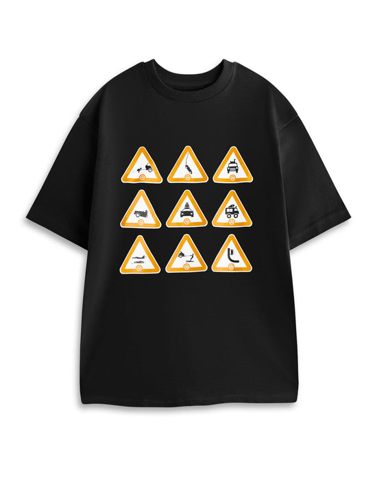 Top Gear Logo Unisex Black Short Sleeved T-Shirt