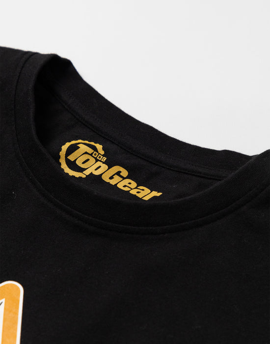 Top Gear Logo Unisex Black Short Sleeved T-Shirt