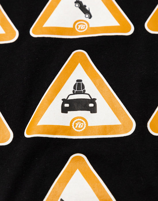 Top Gear Logo Unisex Black Short Sleeved T-Shirt