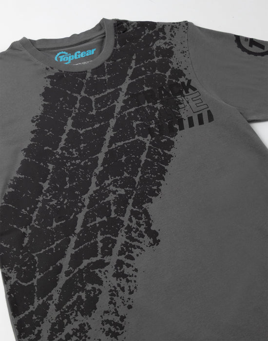Top Gear Track Life Unisex Grey Short Sleeved T-Shirt