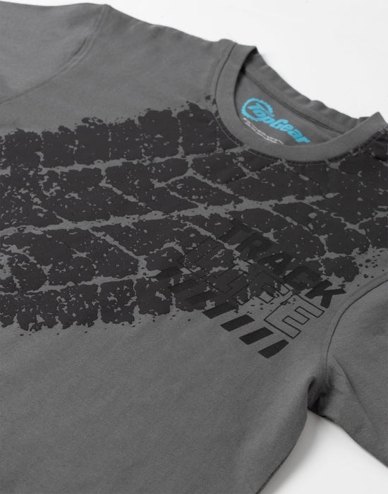 Top Gear Track Life Unisex Grey Short Sleeved T-Shirt