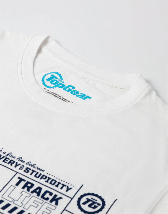 Top Gear Graphic Unisex Off-White Short Sleeved T-Shirt