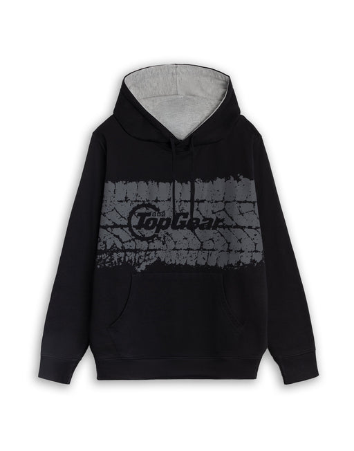 Top Gear Tyre Print Unisex Charcoal Hoodie
