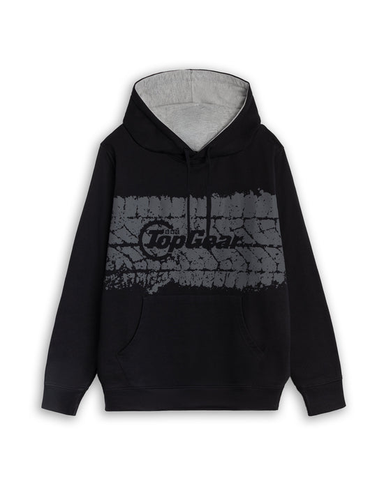top gear hoodie Top Gear Tyre Print Unisex Charcoal Hoodie
