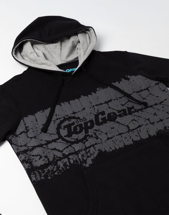 top gear hoodie Top Gear Tyre Print Unisex Charcoal Hoodie