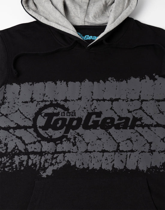 top gear hoodie Top Gear Tyre Print Unisex Charcoal Hoodie