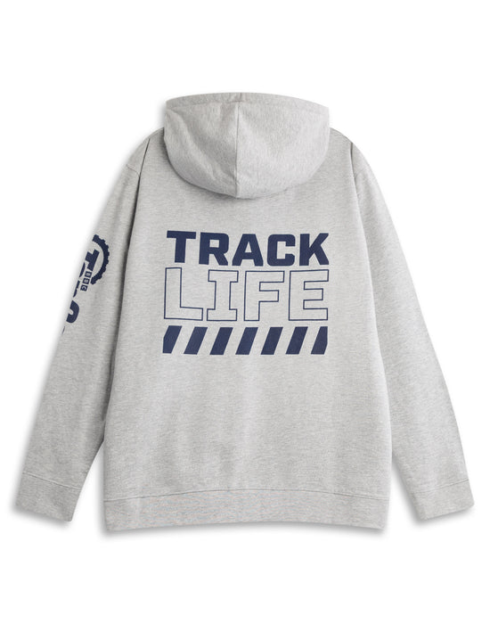 Top Gear Logo Zip Up Unisex Grey Hoodie