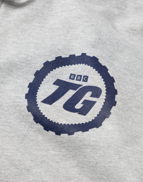 Top Gear Logo Zip Up Unisex Grey Hoodie