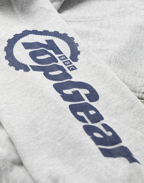 Top Gear Logo Zip Up Unisex Grey Hoodie