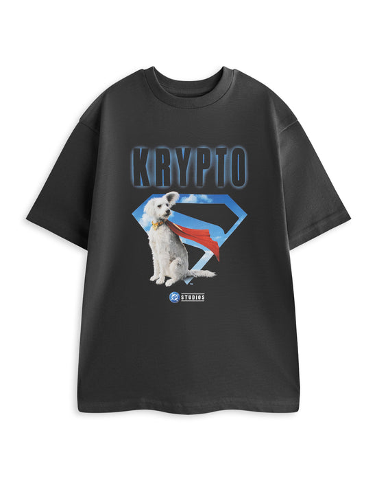 DC Comics Krypto Mens Grey Short Sleeved T-Shirt