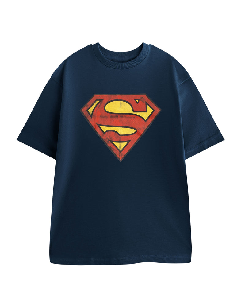 DC Comics Classic Logo Superman Mens Blue Short Sleeved T-Shirt