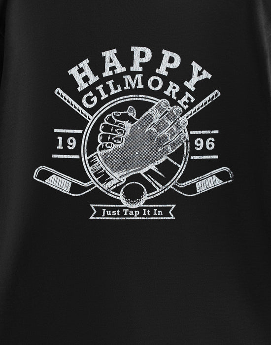 Happy Gilmore Just Tap It In Mens Black Short Sleeved T-Shirt
