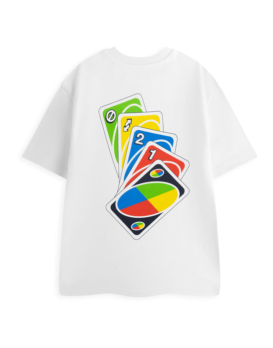 UNO Cards Unisex White Short Sleeved T-Shirt