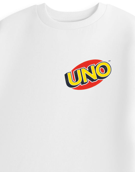 UNO Cards Unisex White Short Sleeved T-Shirt