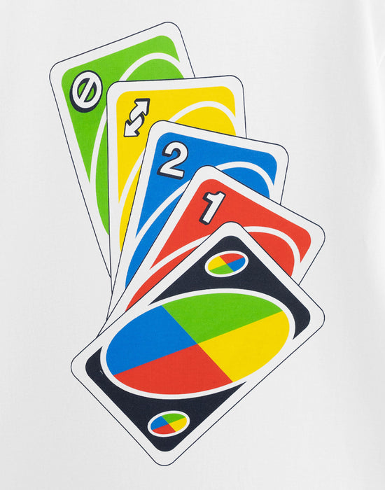UNO Cards Unisex White Short Sleeved T-Shirt