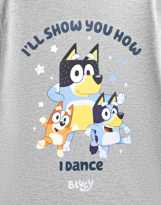 Bluey Dance Unisex Grey Short Sleeved T-Shirt