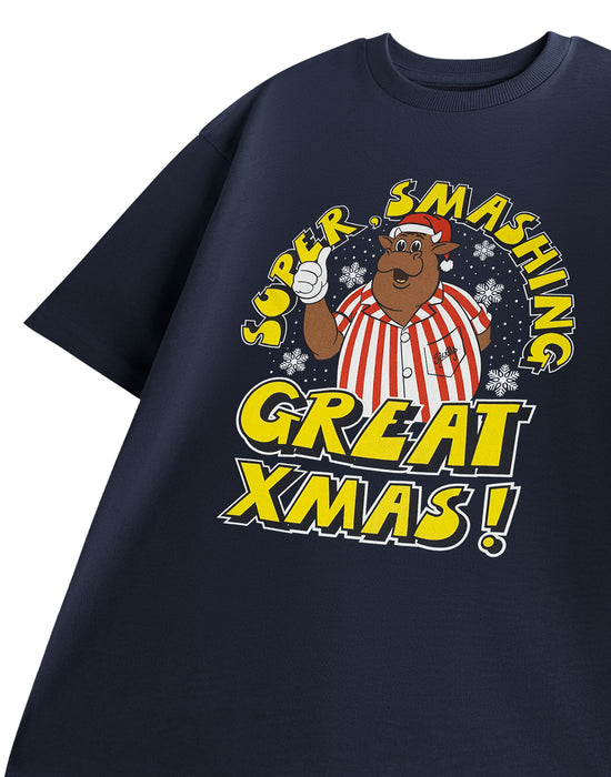 Bullseye Great Xmas Mens Black Short Sleeved T-Shirt