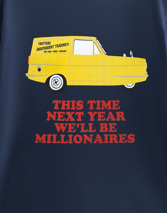 Only Fools And Horses Millionaires Unisex Blue Short Sleeved T-Shirt