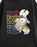 Show Me The Merch Rainbow Yugo Unisex Black Sweatshirt