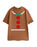 Gingerbread Unisex Brown Short Sleeved T-Shirt