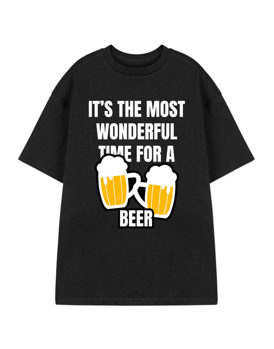 Beer Unisex Black Short Sleeved T-Shirt