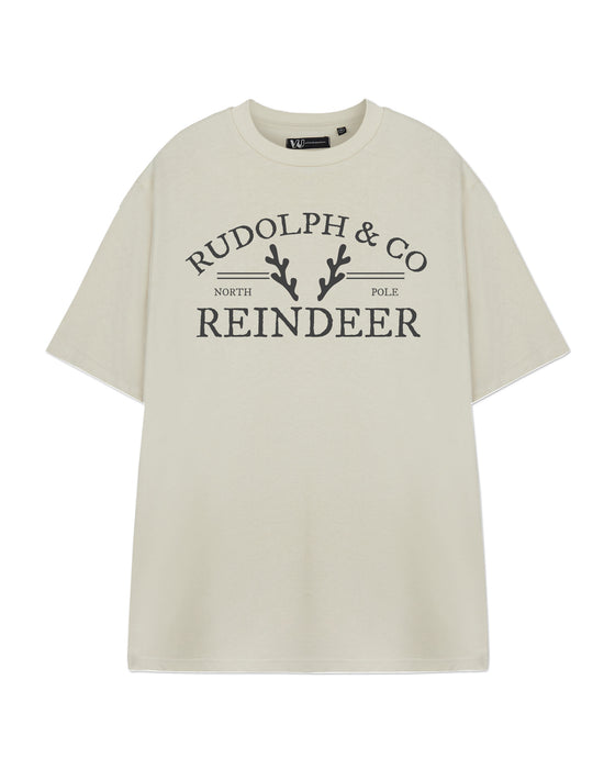 Rudolph & Co Unisex Beige Short Sleeved T-Shirt