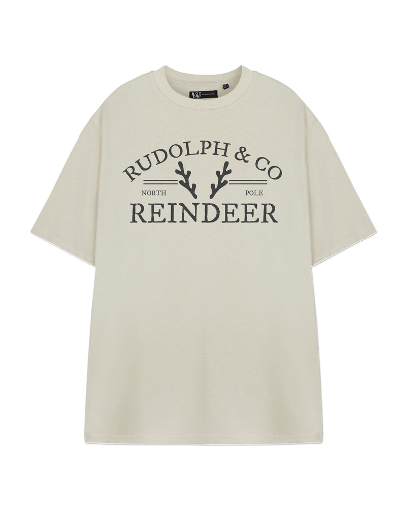 Rudolph & Co Unisex Beige Short Sleeved T-Shirt