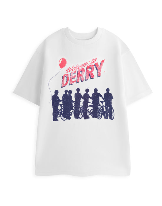 Welcome To Derry IT TV Show Unisex White Short Sleeved T-Shirt