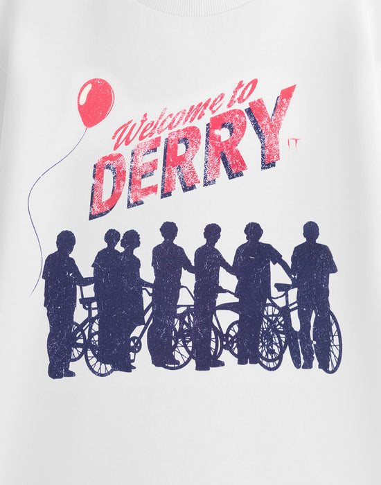 Welcome To Derry IT TV Show Unisex White Short Sleeved T-Shirt