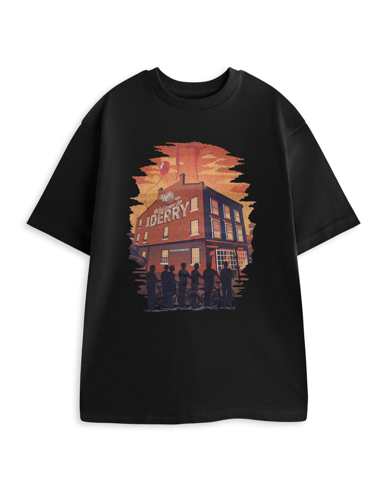 Welcome To Derry Bikes Unisex Black Short Sleeved T-Shirt