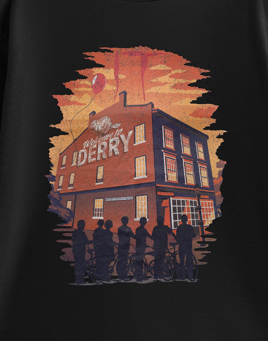 Welcome To Derry Bikes Unisex Black Short Sleeved T-Shirt