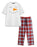 Snowman Unisex White Short Sleeve Long Leg Pyjama Set