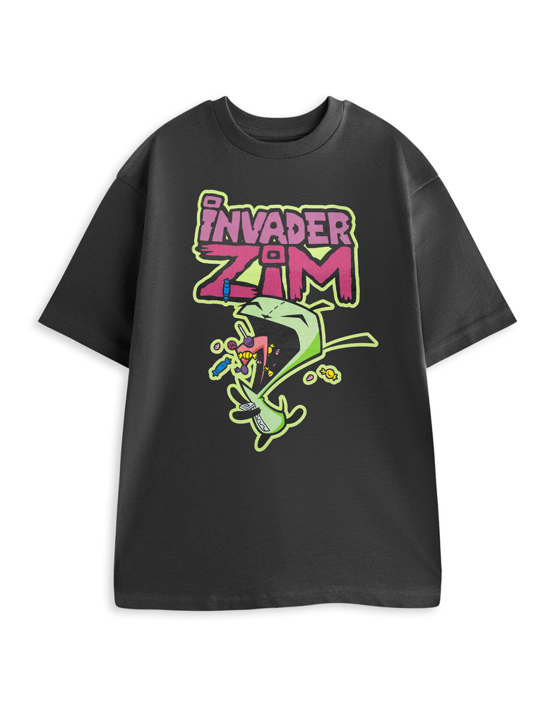 Invader Zim Sweet Treat Mens Grey Short Sleeved T-Shirt