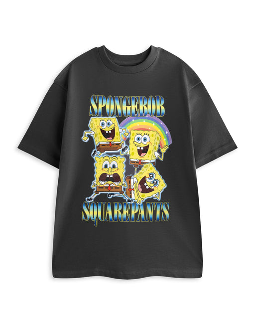 SpongeBob SquarePants Meme Unisex Black Short Sleeved T-Shirt
